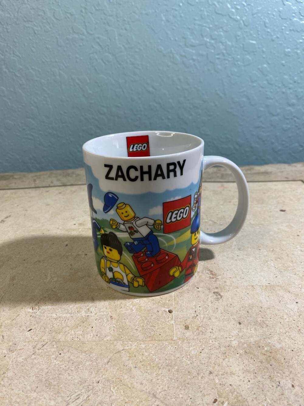 LEGO Orlando Personalized "Zachary" Minifigure Ceramic Coffee Mug 2006